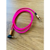 Resim Ata Elektronik Pembe - Ses Sistem Cep Telefonu Araç Aux Ses Bağlantı Kablosu 1 Metre 