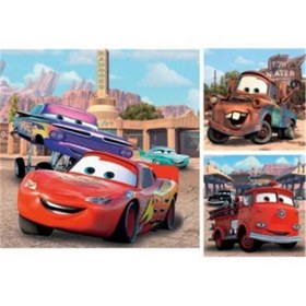 Resim Ravensburger 3x49 Parça Puzzle Walt Disney Cars 2 Yarış 092819 