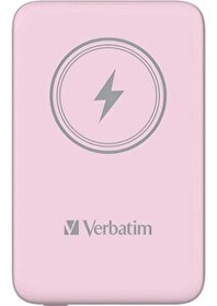 Resim Verbatim Magsafe 10.000 Mah Manyetik Kablosuz Powerbank Pembe 