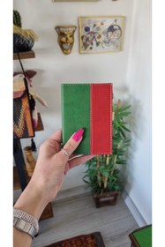 Resim EFE DERİ Şeritli Deri Dikişli Araç Ruhsat Kılıfı Kabı Oto Ruhsat Koruyucu 