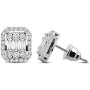 Resim Venta 0,56 Karat 14K Baget Pırlanta Küpe 