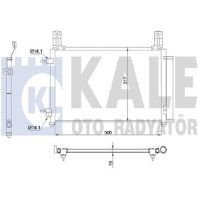 Resim KALE 345165 Klima Radyator (CHEVROLET: MATİZ - SPARK 0.8 - 1.0 05--) 535×305×16 96591582 (WT687676) 