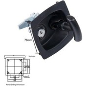 Resim Zcjb Magideal Gömme Montajlı Paslanmaz Çelik Katlanır T Kilit/kulp Römork Karavan, Alet Kutusu Aşağı Çekilebilir T 