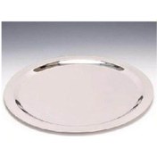 Resim Çelik Yuvarlak Sunum Tepsisi 