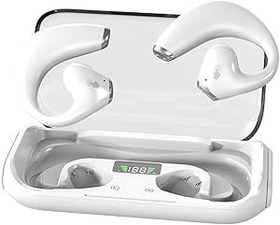 Resim Docooler BT5.3 kablosuz kulaklık, kulak askılı kulaklık, tere dayanıklı, dış mekan spor kulaklığı, düşük gecikme süresine sahip oyun kulaklığı, ENC gürültü azaltma, çağrılar için, dokunmatik kontrol, şarj 
