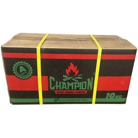 Resim Champion Pres Mangal Kömürü Delikli Biriket Kömür 10 KG 