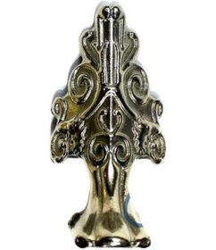 Resim Lükens Sandık Ayağı, Kutu Ayak 4 Cm - Nikel, 50 Adet Ahşap 