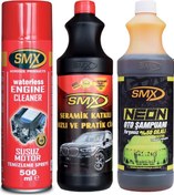 Resim Smx Susuz Motor Temizleme Spreyi-seramik Katkılı Cila-oto Şampuan 