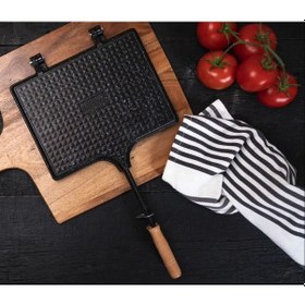 Resim Bonera Granit Efektli Döküm Ocak Üstü Tost Makinesi 