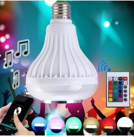 Resim Büro Ev Ofis Hediyesi İçin Kumandalı Bluetooth Disco Rgb Işıklı Ampul 