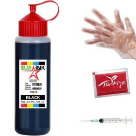 Resim Eurink Hp Smart Tank 615 Yazıcılar Için Uyumlu Siyah Mürekkep 500 ml 