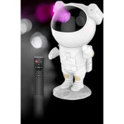 Resim Techno Stock Astronot Bluetooth Hoparlör Gökyüzü Projektör Gece Lambası 