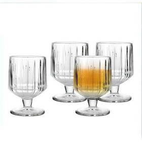 Resim Belinda 4'lü Su Meşrubat Kahve Yanı Ayaklı Bardak 245 Cc 