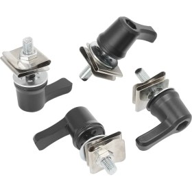 Resim VintageVo Motosiklet Saddlebag Kol Kilit Cıvataları ve Fındık Kiti Harley Touring Dyna Cvo Yolu Glide Breakout Deluxe (Yurt Dışından) 