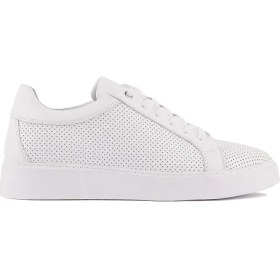 Resim Sail Lakers - Beyaz Deri Bağcıklı Erkek Sneaker 