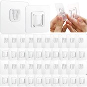 Resim Pufai Çift Taraflı Yapışkanlı Şeffaf Askı Askılık 15 Set 30 Parça 