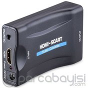 Resim Ally 1080P Scart HDMI Dönüştürücü Ses Video Adaptörü-SİYAH 