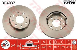 Resim On Fren Aynasi (Diski) Marea Palio Albea Alfa Romeo 145 146 1,2 1,4 1,6 1,9 TRW
