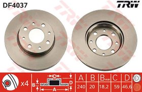 Resim On Fren Aynasi (Diski) Marea Palio Albea Alfa Romeo 145 146 1,2 1,4 1,6 1,9 