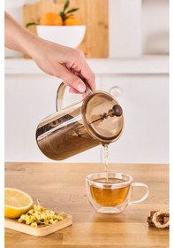 Resim Karaca Alina French Press 600 Ml Amber Sarı 