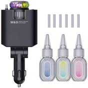 Resim Globalbloom New 3'lü Aromaterapili Araba Şarj Cihazı Typec Lightning Starlight Projektörlü Hızlı Şarj 