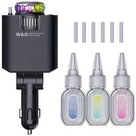 Resim Globalbloom New 3'lü Aromaterapili Araba Şarj Cihazı Typec Lightning Starlight Projektörlü Hızlı Şarj 