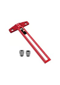 Resim Kosona "çok Amaçlı Ahşap Delme Ve İşaretleme Cetveli - 3 Farklı Matkap Ucu İle Yüksek Hassasiyet" 