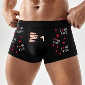 Resim Erkekler için Boxer Briefs - Siyah ile Kırmızı Kalp Baskısı - Günlük ve Özel Günler için Esnek İç Çamaşırı - Hafif Rahat Uygun - Eş veya Arkadaş için İdeal Hediye - Yıldönümü, Sevgililer Günü Hediyesi, Yıldönümü Hediyesi, Eğlenceli Tasarım, Rahat Uygun, Şık İç Çamaşırı, Yumuşak Malzeme, Baskılı İç Çamaşırı, Çiftler İç Çamaşırı 