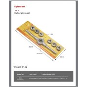 Resim Yunboo 8 Parça Metrik Kombinasyon Seti - Alyon Çelik El Aletleri: Delik Kesici, Somun Açıcı Ve Torna Aracı 