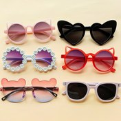 Resim 6 adet Sevimli Karikatür Ayı Kulakları Moda Gözlükleri - Şık PC Çerçeve ve AC Lens, Eğlenceli ve Trendy Güneş Gözlükleriyle Modanızı Süsleyin, Her Gün Giyim ve Paskalya Kutlamaları İçin Mükemmel, Sevimli Gözlükler, Pil Olmadan 