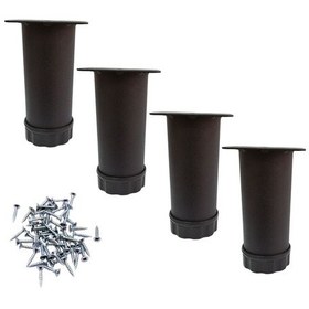 Resim Tablalı Metal Baza Kanepe Dolap Tezgah Mobilya Baza Ayağı Siyah 8 Cm 4 Adet Siyah Diğer 