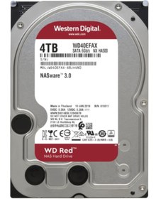 Resim WD Red 40efax 4tb 3.5" 5400rpm 256mb Sata 3 Nas Harddisk 