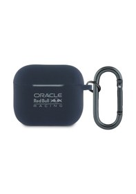 Resim Apple Uyumlu AirPods 3. Nesil Kılıf Redbull Lisanslı Baskı Logolu Askı Aparatlı Silikon Kapak Lacivert 
