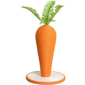 Resim Suntek Komik Sisal Halat Kedi Tırmalama Direği Havuç Dıy M 