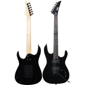 Resim Midex Crade-st Black Rosewood Klavye Super Strat Kasa Hh Yüksek Kaliteli Elektro Gitar Siyah 