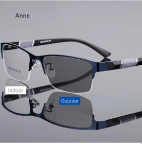 Resim Eylıees Yarım Çerçeve Fotokromik Miyopi Gözlük - Erkekler İçin Metal Anti-mavi Uv400 Renk Değiştirenblack51 Beyaz 