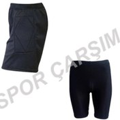 Resim Kaleci Şort,Kaleci Taytı-Ücretsiz Aynı Gün Kargo Siyah 