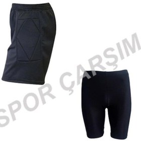 Resim Kaleci Şort,Kaleci Taytı-Ücretsiz Aynı Gün Kargo Siyah 