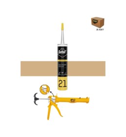 Resim Selsil Silikonize Mastik 500 Gr Bej 25 Adet ,alüminyum Tabanca Bej 