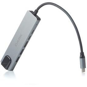 Resim Dark Usb 3.2 Gen 1 Type-C To Ethernet/Hdmı/Usb 3.0/ Pd Çevirici[Dk-Ac-U31X47 