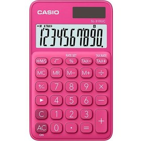 Resim Casio SL-310UC-RD Cep Tipi 10 Hane Koyu Pembe Hesap Makinesi 