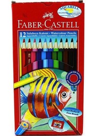 Resim Faber Castell 12 Renk Aquarell Boya Kalem Karton Kt 1110622 