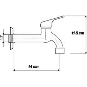 Resim Kapa Uzun Musluk Lavabo Banyo Mutfak Musluğu Bahçe Çeşmesi Klasik Musluk Tek Çıkışlı Batarya 