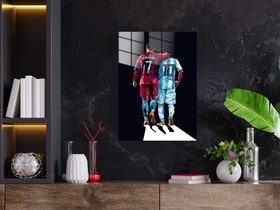 Resim Cristiano Ronaldo Messi Metal Poster 1388 - 15x20cm (Küçük) 