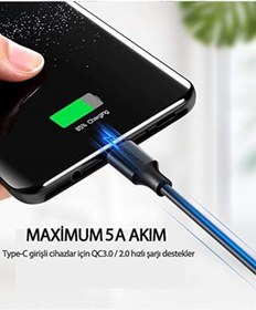 Resim 3.0 A Usb-a & Usb-c Şarj Data Kablosu, Santimetre, 60119 Sku: Smg8690010085498 
