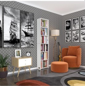 Resim Kenzlife Kitaplık Süper Ga 180*40*19 Byz 6 Katlı Tek Bölme Çift Bölme Opsiyonlu Ofis Mutfak Banyo Dolabı Arkalıksız Çok Renkli 