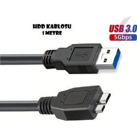 Resim Vwin USB 3.0 Taşınabilir HDD Harddisk Kablosu, Micro Usb-B, Yüksek Hızlı Veri Aktarımı (1 Metre) 
