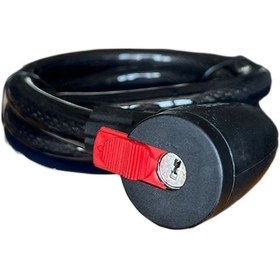 Resim Doras B5000 Anahtarlı Bisiklet / Motorsiklet Kilidi Siyah 