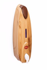 Resim KG-GOLDPAPER F257 Meşe Ahşap Kaplama 700 Ml Köpük Sabun Verici Dispanseri Aparatı (üstten Doldurmalı) 