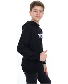 Resim Toontoy Erkek Çocuk Nakışlı Sweatshirt Siyah 
